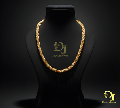 1 Gram Gold Plated Latest Design Rajwadi Chain for Men