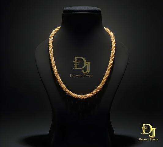 Sophisticated Design Gold Plated Rajwadi Chain for Men