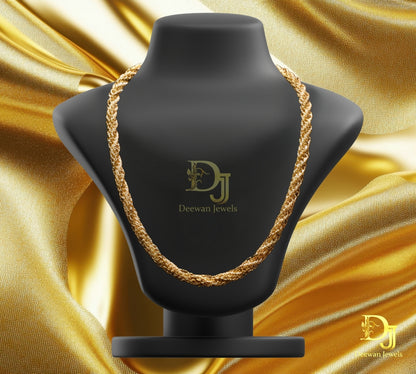 Sophisticated Design Gold Plated Rajwadi Chain for Men