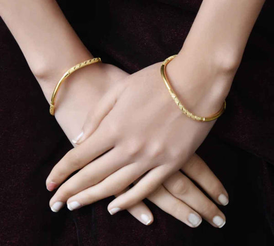 1 Gram Gold Plated Casual Design Bangles for Ladies