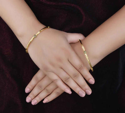 1 Gram Gold Plated Brilliant Design Bangles for Ladies