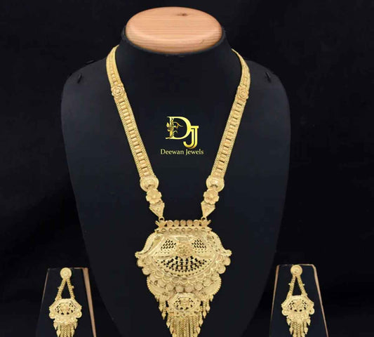 1 Gram Gold Plated Decorative Design Necklace Set for Women