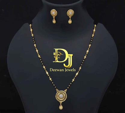 Fancy Design Gold Plated Mangalsutra Set for Women