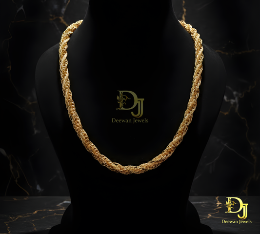 1 Gram Gold Plated Latest Design Rajwadi Chain for Men
