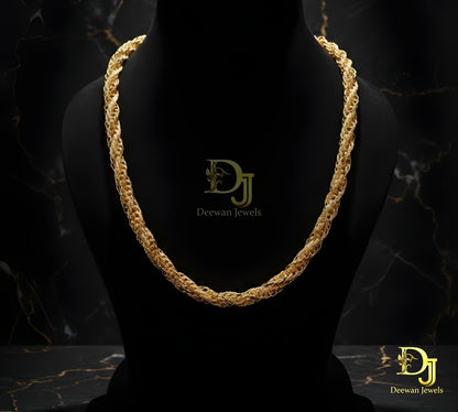 Sophisticated Design Gold Plated Rajwadi Chain for Men