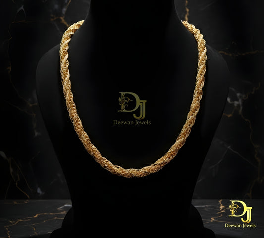 Sophisticated Design Gold Plated Rajwadi Chain for Men